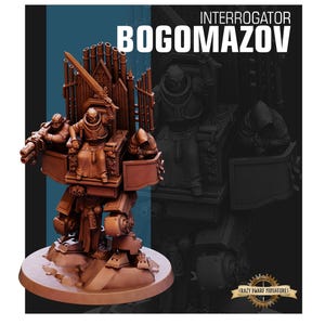 Imperial Interrogator Bogomazov | 3D Printed Resin Miniature | By Red Pilgrim Miniatures