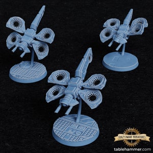 Dragons - Heavy Combat Drones | Accell Union | 3D Printed Resin Miniature | By Tablehammer
