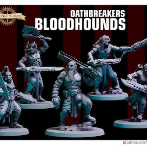 Oathbreaker Bloodhounds | 3D Printed Resin Miniature | By Red Pilgrim Miniatures