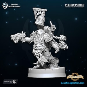 Plague Chosen - Chaos Champion | 3D Printed Resin Miniature | By WildMesh