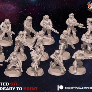 Cadets | Rundsgaard | 3D Printed Resin Miniature | By Twilight Conflict Workshop