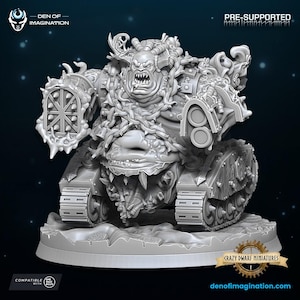 Plague Grinder - Chaos Machine | 3D Printed Resin Miniature | By WildMesh