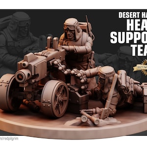 Desert Hawks Heavy Support Team | 3D Printed Resin Miniature | By Red Pilgrim Miniatures