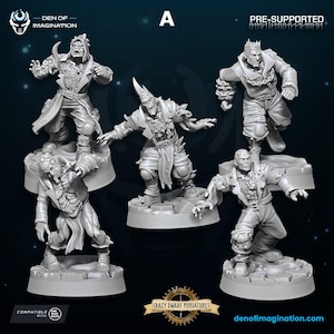 Plague Walkers - Chaos Zombies | 3D Printed Resin Miniature | By WildMesh