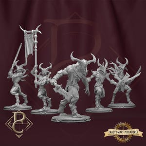 Shapeshifters - Demons x5 | The Cult Of The Change | 3D Printed Resin Miniature | By Parasite Collectables