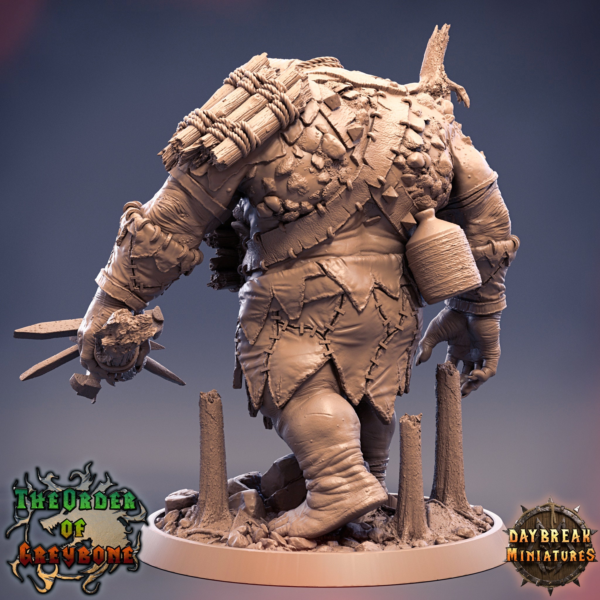 D&D Hill Giant Seamus Grimmler 3D Printed Resin Miniature - Etsy UK