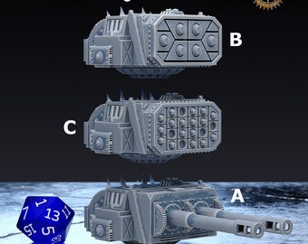 Chaotic Carapace Turret | Infernal Mech Carapace Turret | 3D Printed Resin Miniature | By Den Of Imagination