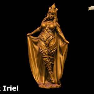 Human Sorcerer/Wizard | Iriel - Fantasy Women V.4 | 3D Printed Resin Miniature | By Toydoy Miniatures