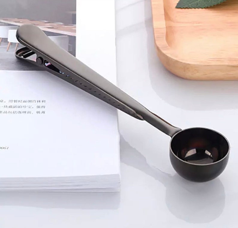 2 in 1 Coffee Spoon and Clip Etsy UK