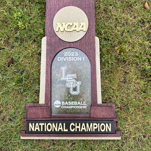 LSU School Spirit National Champions, LSU Baseball, College World Series 2023, Tiger Baseball, Man Cave, Office Sign, Memorabilia, Fan gift