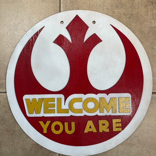 Welcome You Are, Star Wars, Door Hanger, Movie Sign