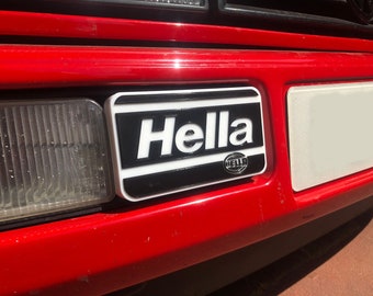 VW Corrado VR6 G60 16v 8v White/Black Hella Fog Light Covers LATE Model 92-