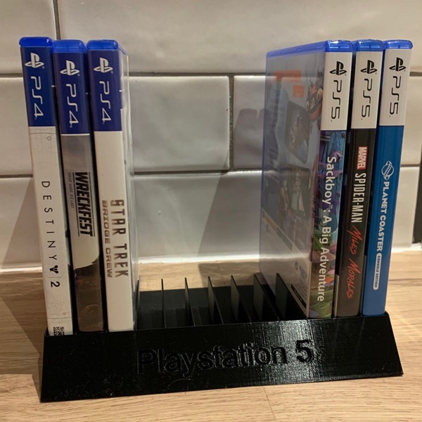 Playstation 5 PS5 Blu Ray Game Stand 3d Printed