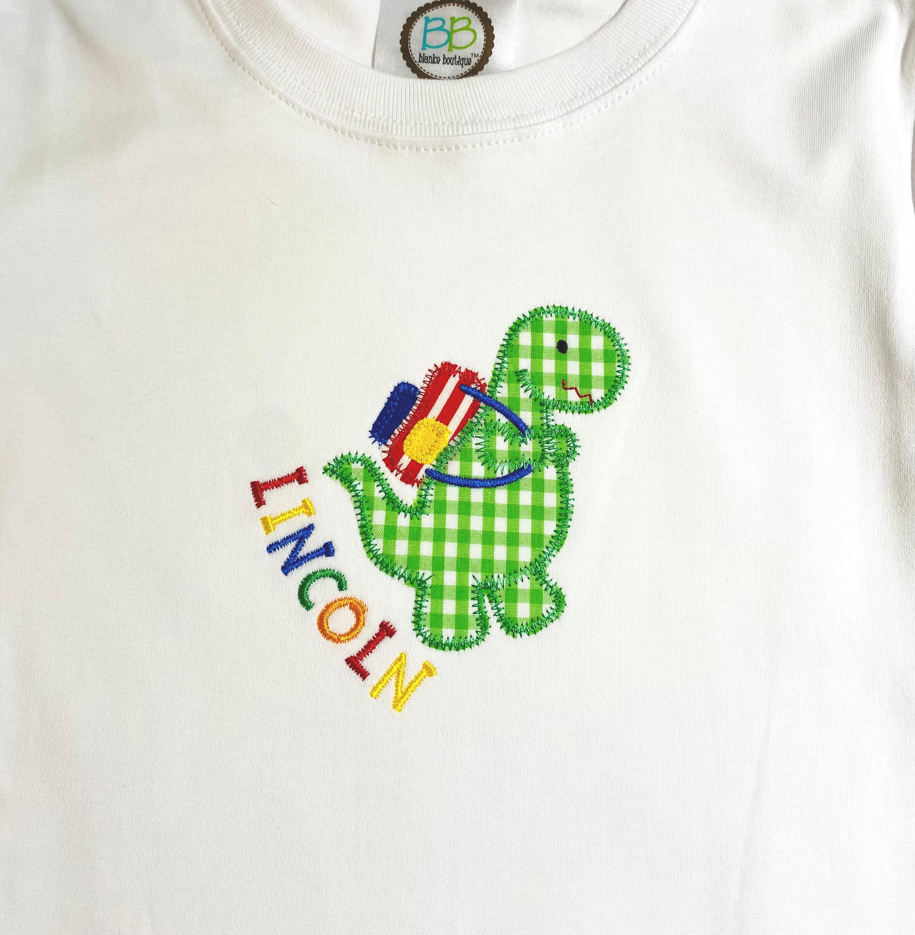 Boys Back to School shirt/Dinosaur with Backpack Embroidery/Monogrammed shirt for boy/Back to school Dino shirt