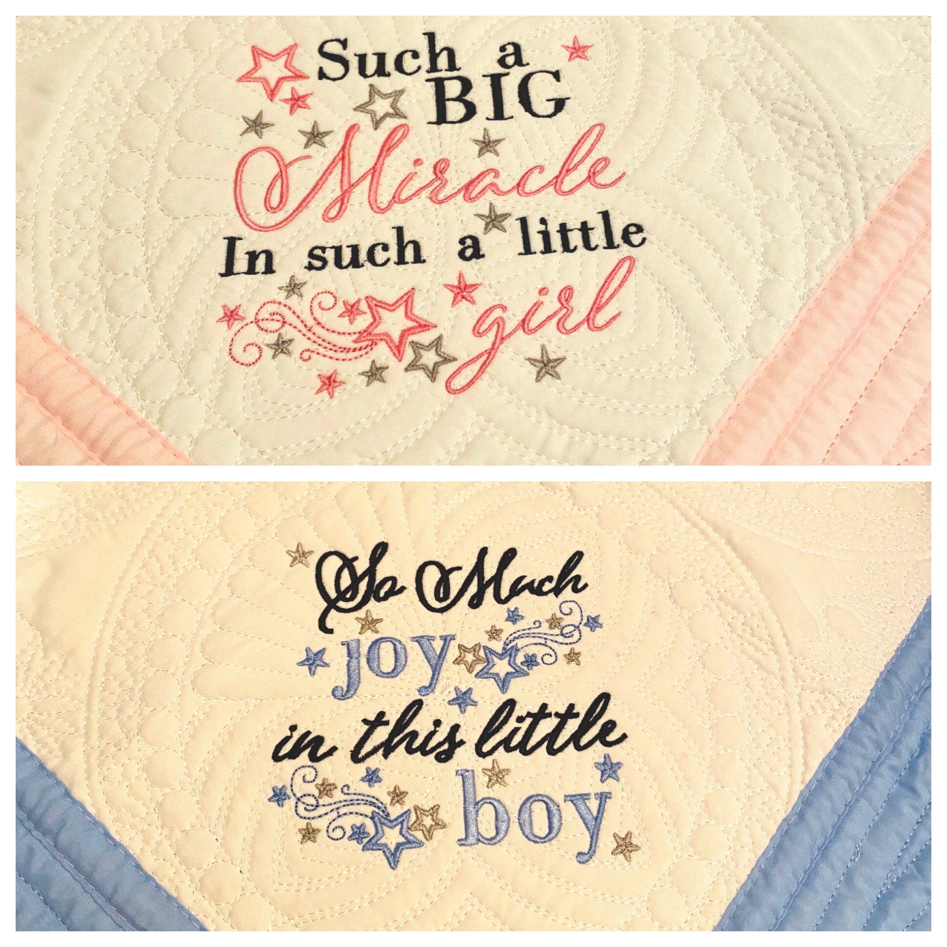 Baby Heirloom Quilt/custom Embroidery Heirloom Quilt/miracle Etsy