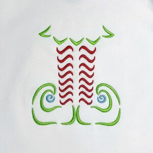 Girls Elf legs embroidered shirt/Christmas  Embroidery/Christmas elf shirt/Monogrammed for girl/custom Christmas shirt