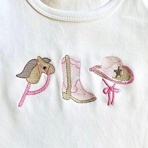 Girls cowgirl shirt/Embroidered shirt/cowgirl /Monogrammed for girl/cowgirl embroidery/custom embroidery