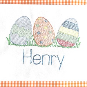 Boys Easter egg trio shirt/eggs trio Embroidery/personalized Easter shirt/monogrammed shirt for boy/Easter/Easter Egg trio