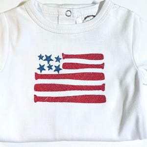 Boy Baseball bat flag shirt /Custom embroidered shirt/Baseball Embroidery/Baseball/monogrammed shirt for boy/American flag shirt/patriotic