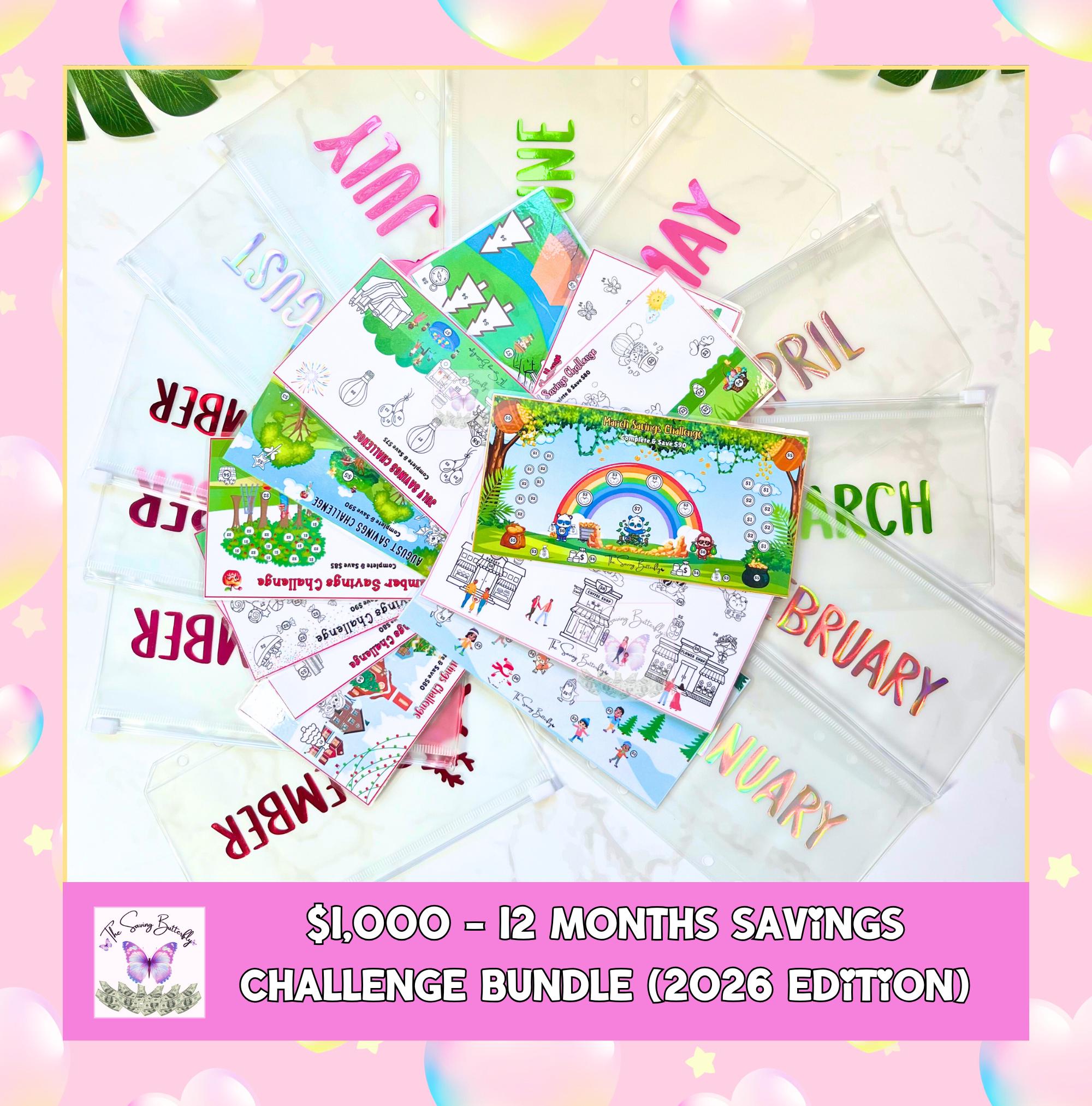 Volume 4 (2026) - 12 Month Savings Bundle, Challenge Tracker and Cash ...