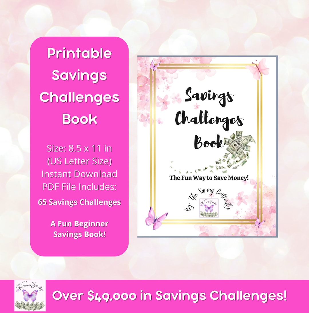 Printable Savings Challenge Book/digital Savings Book/ Low Income Savings Challenge Book/ Color ...