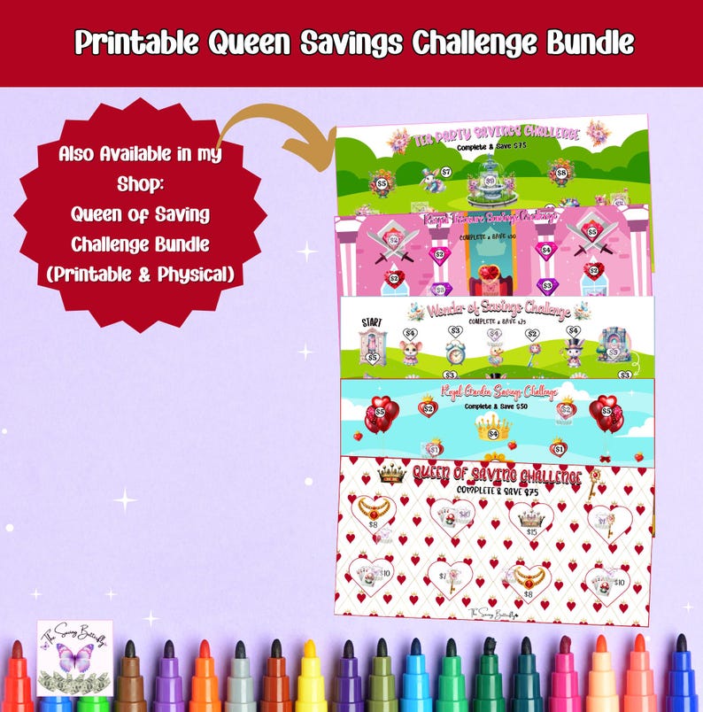 Printable Winter Savings Challenge Bundle A6 Budget Trackers digital printable-winter-savings-challenge-bundle-a6-budget-trackers-digital