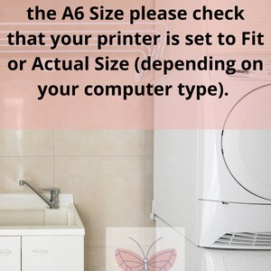 Printable Washer and Dryer Savings Tracker A6/ Washing Machine - Etsy