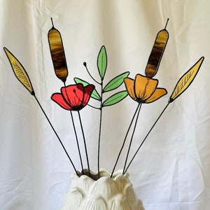 Stained Glass Wildflower Bouquet, 7 Stems