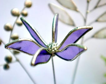 Stained Glass Wildflower Bouquet 3 Stems