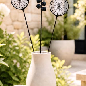 Stained Glass Dandelion Flower Stem – Wildflower Sun Catcher