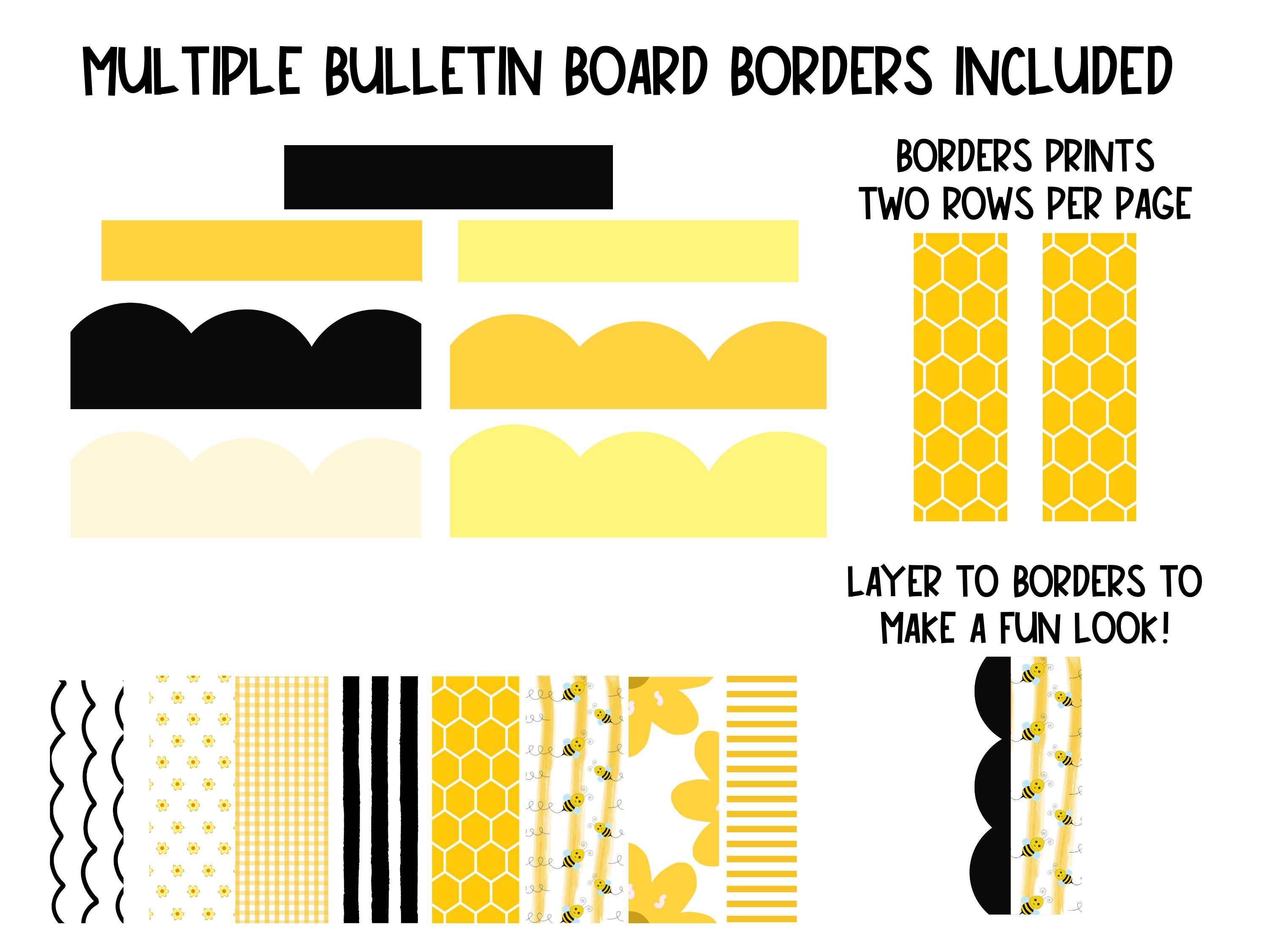 Bee-themed Bulletin Board Bundle | Busy Bee Classroom Decor | Editable ...