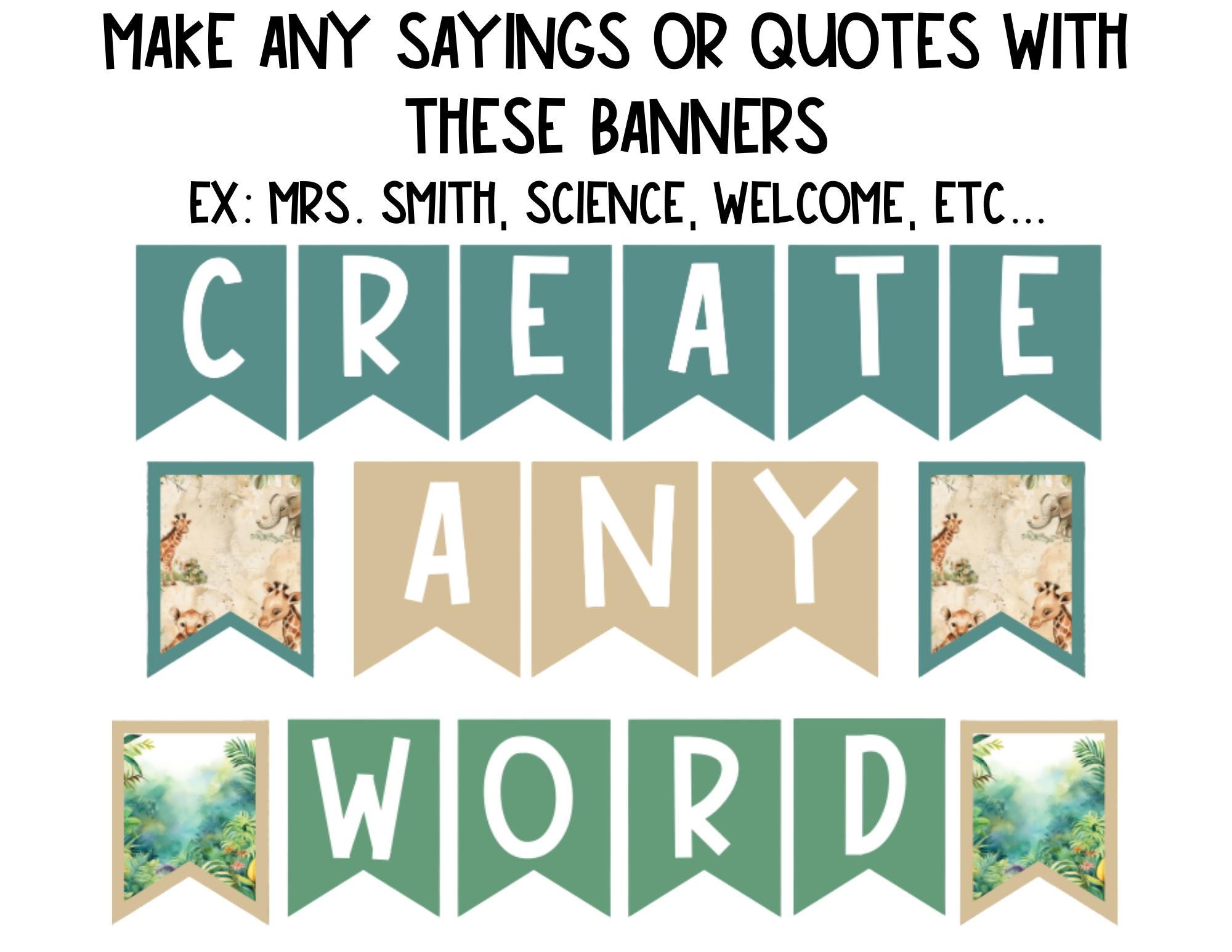 Jungle Bulletin Board Bundle | Safari Classroom Decor | Editable ...