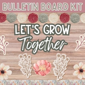 Wildflowers Bulletin Board Kit l Wildflowers Bulletin Board Set l Wildflower Classroom Decorations l Wildflower Door Decorations
