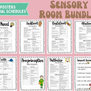 Sensory Room Bundle of Resources l Special Education Decor l OT Sensory Room Wall Art l Vestibular and Proprioceptive Activities l ABA