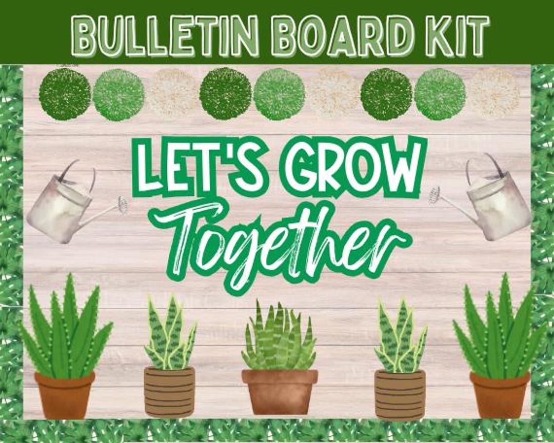 Plant Bulletin Board Kit L Plant Bulletin Board Set L Plant Classroom ...
