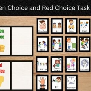 Social Emotional Activities Green Choice or Red Choice Task Box Good/Bad Choices l Social Skills Group Activity l Counseling Group l ABA