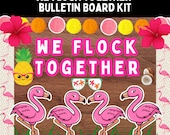 Tropical Flamingo Bulletin Board Kit l Back to School l Flamingo Class Theme l Tropical Door Decor l Bulletin Board Letters l Flamingo Class