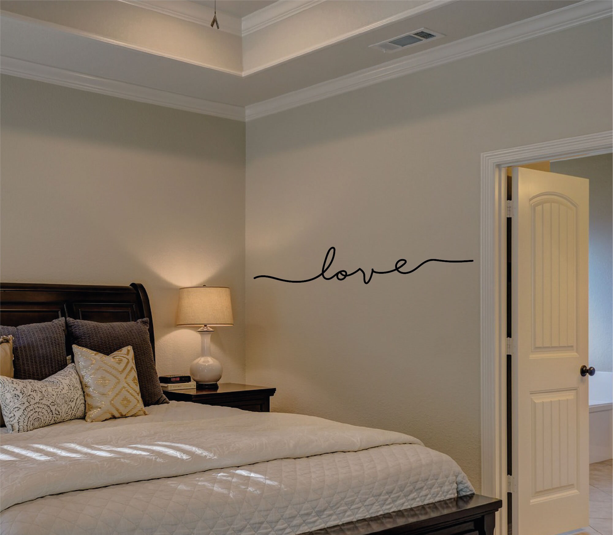 sticker Mural_Line Art_Love Manuscrit