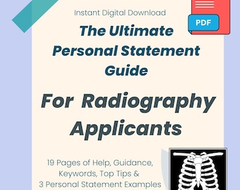 Radiography Personal Statement Guide UK | Instant Digital Download