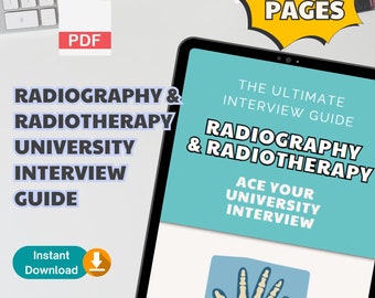 Radiography & Radiotherapy University Interview Preparation Guide | U.K | Digital Download