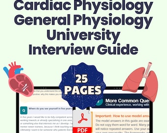 Cardiac Physiology Interview Guide | NHS Apprenticeship Prep (PDF Download)