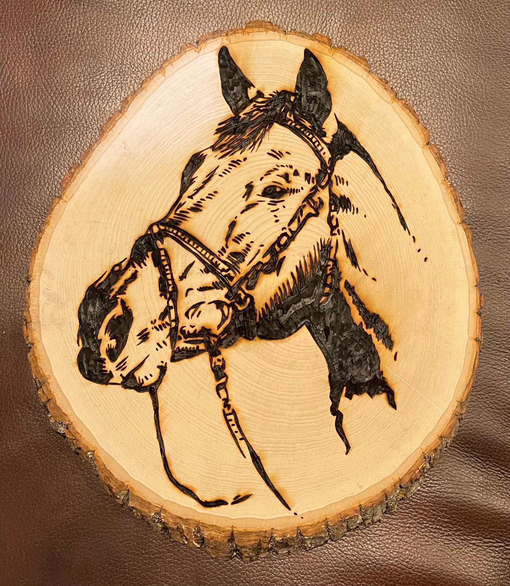 Horse Wood Burning Etsy