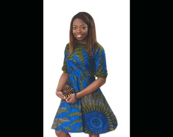 blue kitenge dresses