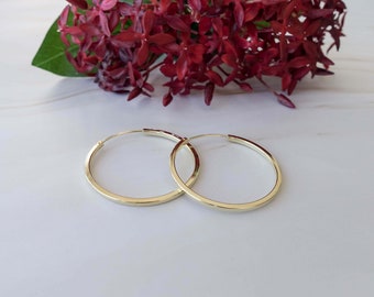 Simple Hoop Earring, Jewelry, shiny Earring, gold curved Earrings