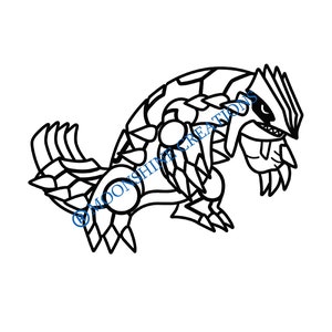 Groudon SVG Cut file