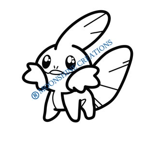 Cute Mudkip SVG Cut file