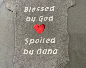 Blessed by God Onesie