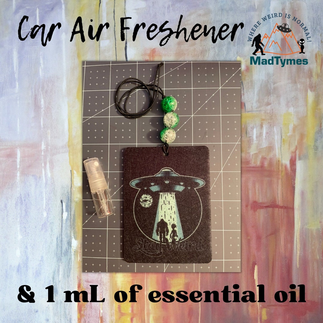 Stay Weird Alien and Bigfoot Car Air Freshener W/1 Ml of Your Choice of — free download