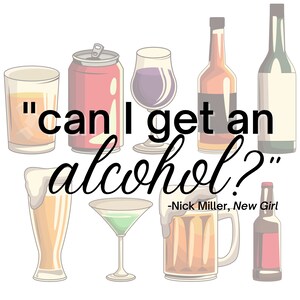 New Girl Nick Miller and Jessica Day Booze