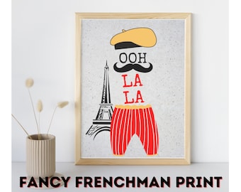 Ausgefallener Franzose Druck